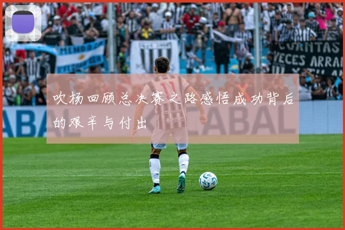 吹杨回顾总决赛之路感悟成功背后的艰辛与付出